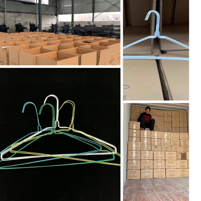 Dry cleaner 1.9mm Laundry Wire Hanger Customized Color Electrostatic