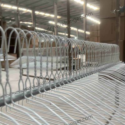 Dry Cleaning Disposable Laundry 2.2mm Galvanized Wire Hangers