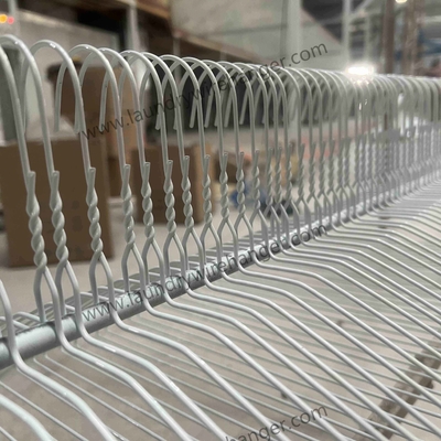 ProLaundry 40.5cm Plain Wire Hanger - Painted, Durable for Dry Cleaning Use
