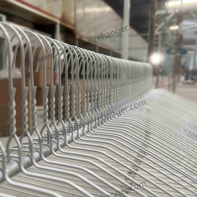 2.3mm Metal Laundry Wire Hanger For Cleaners-White
