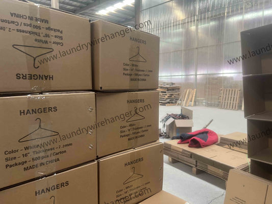 16 Inch 2.2 Mm Green Stainless Steel Coat Hangers Electrostatic Spraying