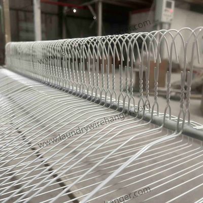 Powder Coating Wire Pants Hangers , Laundry Stainless Steel Laundry Hanger