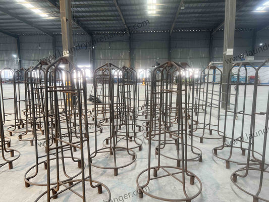 Powder Coating Wire Pants Hangers , Laundry Stainless Steel Laundry Hanger