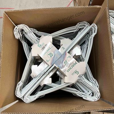 Laundry Industry Steel Coat Hangers , Commercial 20.5cm Strong Metal Hangers