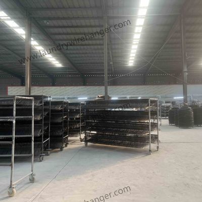 Blue Color 2.0mm Dry Cleaner Metal Wire Suit Hanger For Laundry Supply