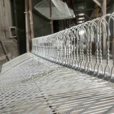 Laundry Shop Wire Suit Hanger 16inch Durable Metal Clothes Hanger Ideal for Professional Suit Storage Loading Port Qingdao