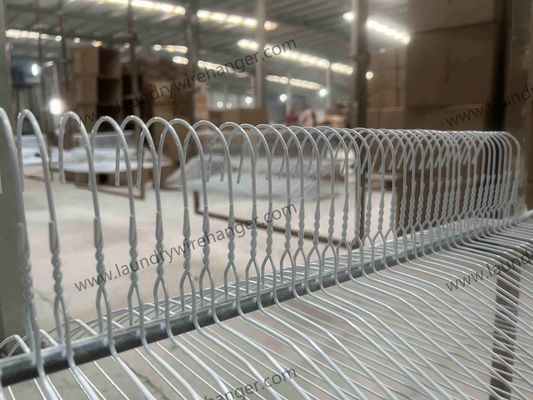 Organize Your Wardrobe with 16 Inches Wire Shirt Hangers and Smooth Surface
