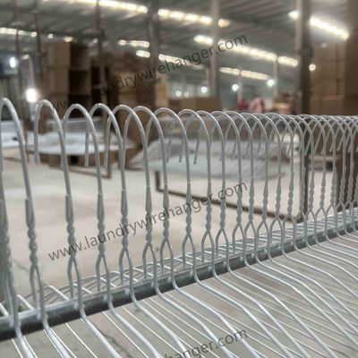 White Powder Coated Laundry 16" Coated Wire Hangers