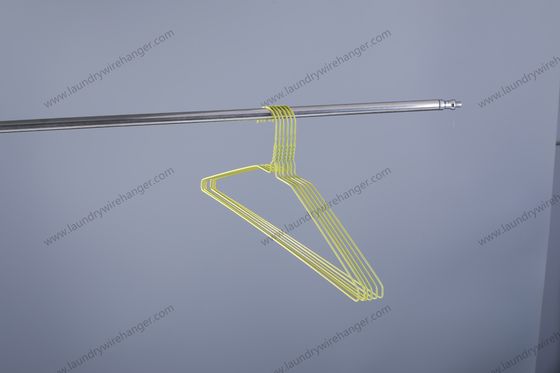 Assorted Color Wire Coat Hangers , Laundry Factories Cloth Drying Hanger