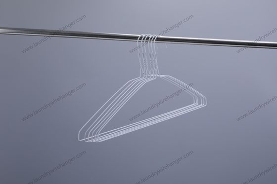 20.5cm Height Galvanized Wire Hangers Standard Size Suitable for Laundry Needs Sturdy and Corrosion Resistant