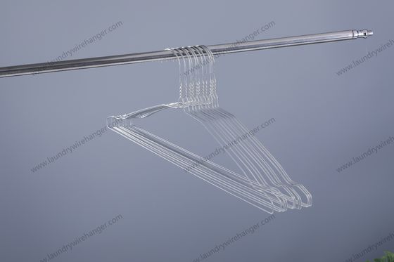 Laundry Factory Galvanized Wire Hangers For Knit / Polo Shirts 500pcs Per Box