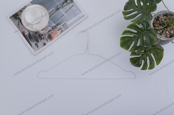 Customized Cloth Hanger Steel , 40.5cm Electrostatic Spraying Metal Coat Hangers