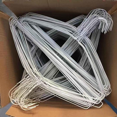 12.5kgs Per Box Metal Clothes Hangers 500pcs 1.9mm Thickness