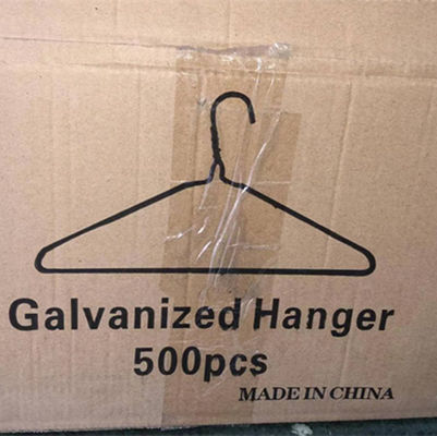 Gross Weight 10.5kgs Per Box Wired Cloth Hanger Heavy Duty Wire Clothes Hangers Designed for Garment Hanging and Storage