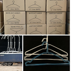 Low Price 16inch Blue Color Notched Laundry Wire Hanger For Gulf Countries