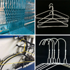 Laundry Factories Metal Cloth Hanger / Shockproof White / Gold Wire Hangers