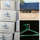 Commercial Metal Wire Suit Hanger Customized Color For Laundry Factory
