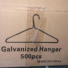 Durable 16 Inch 1.9mm Galvanized Wire Hangers For Dry Cleaner Silver Color