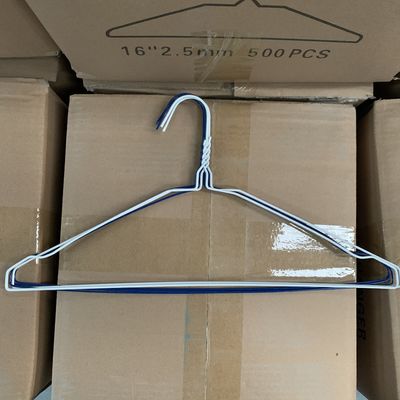 Diameter 1.9mm 14.5gauge White Wire Hangers 14kgs Load Capacity Suitable For All Types Of Clothing Designed For Hanging