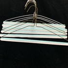 Powder Coated White Wire Hangers 16 Inch / 40.5cm Hanger Size Carbon Steel Wire