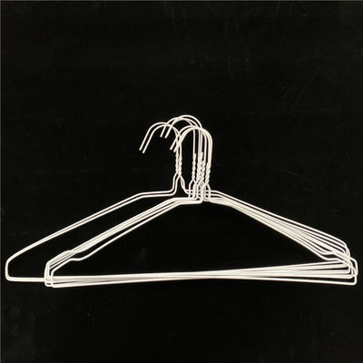 16 Inch 1.9mm Wire Coat Hangers , Powder Coated Dry Cleaner Pants Hangers