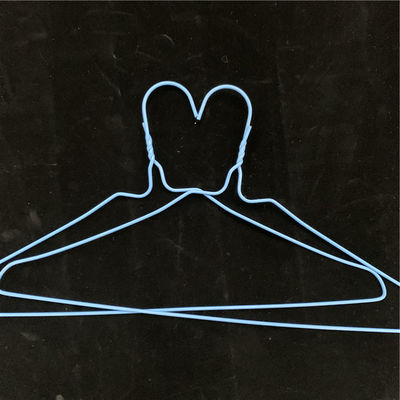 Blue Steel Wire Hangers 15 Pieces 20.5cm Height Strong Durable Wire Hangers Ideal for Hanging Shirts Jackets and Dresses