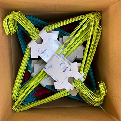 40.5cm 550g Paper Trouser Guards For Laundry Metal Coat Hanger Custom Weight