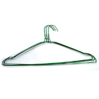 Green Shirt Fixed Hook 2mm 16 Inch Laundry Wire Hanger