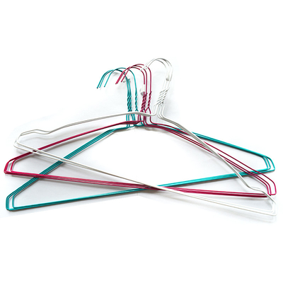 20.5cm Hanger Height Coated Steel Wire Hangers for Streamlined Organization