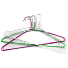 Strong Silver Galvanized Metal Steel 16 Inch Wire Clothes Hangers