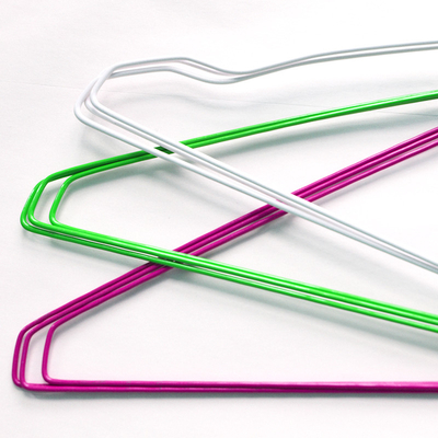 Laundry Master Notched-End 16inch 14.5 Gauge Wire Hanger for Laundry Services