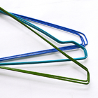 Blue Standard Dry Cleaner Coated 18 Inch Thin Wire Hangers
