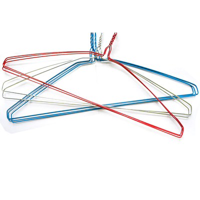 16-inch Powder Coated White Laundry Wire Hanger for Dry Cleaners, 1.9mm Diameter