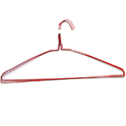 Disposable Stainless Steel Red Closet Wire Shirt Hangers