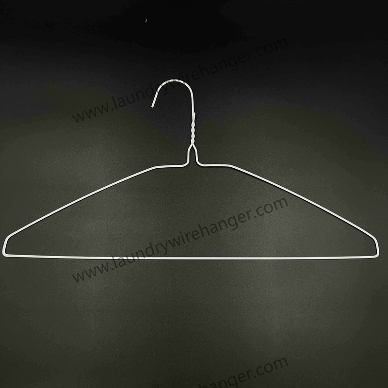 18inch Notched Shape Wire Shirt Hangers For Laundry Shop