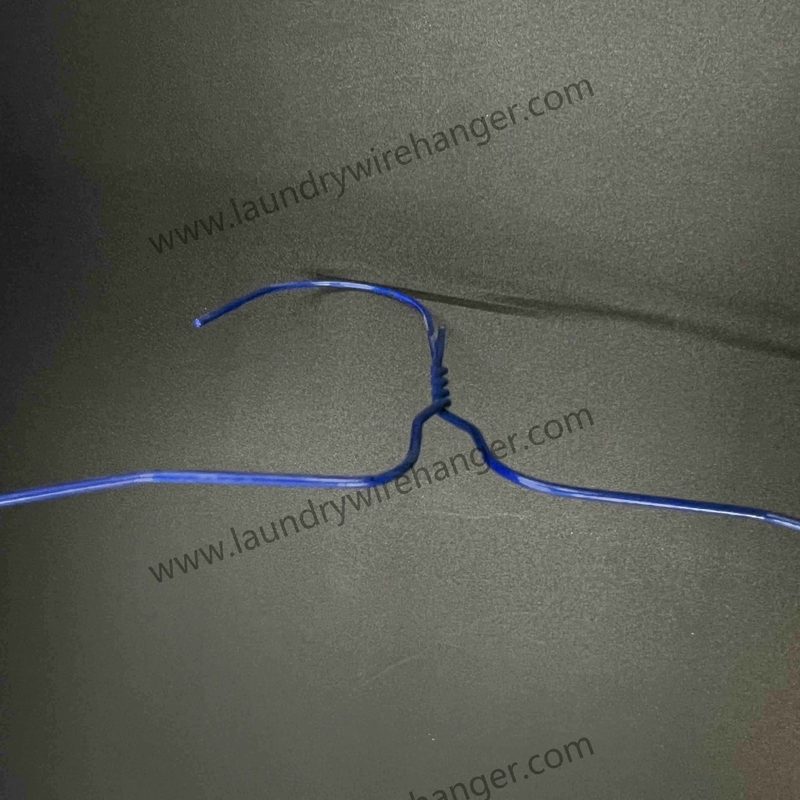 16inch Blue Disposable Coated Wire Hangers For Dry Cleaning Shop