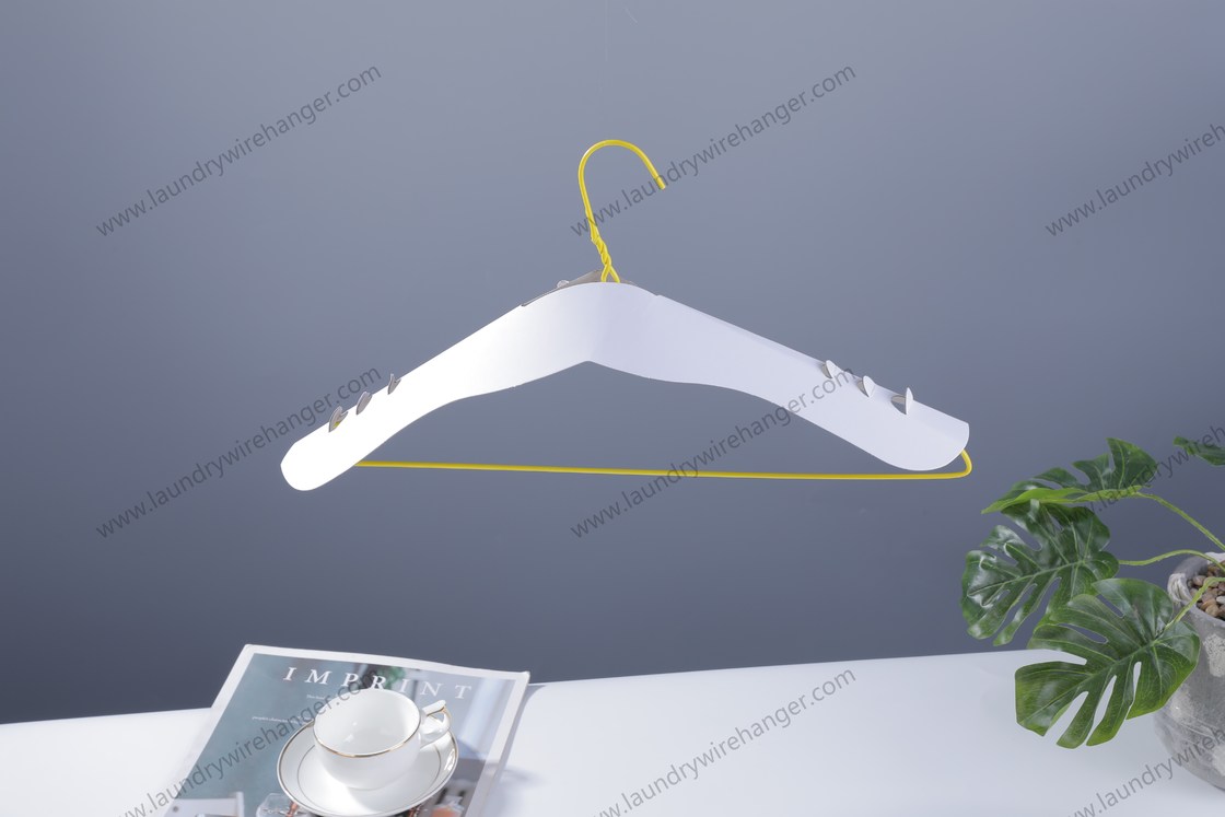 16 Inch Mens Metal Pants Hangers , Industry Standard Wire Pants Hangers