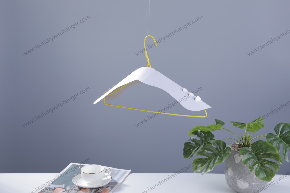 Organize Your Wardrobe with 16 Inches Wire Shirt Hangers and Smooth Surface