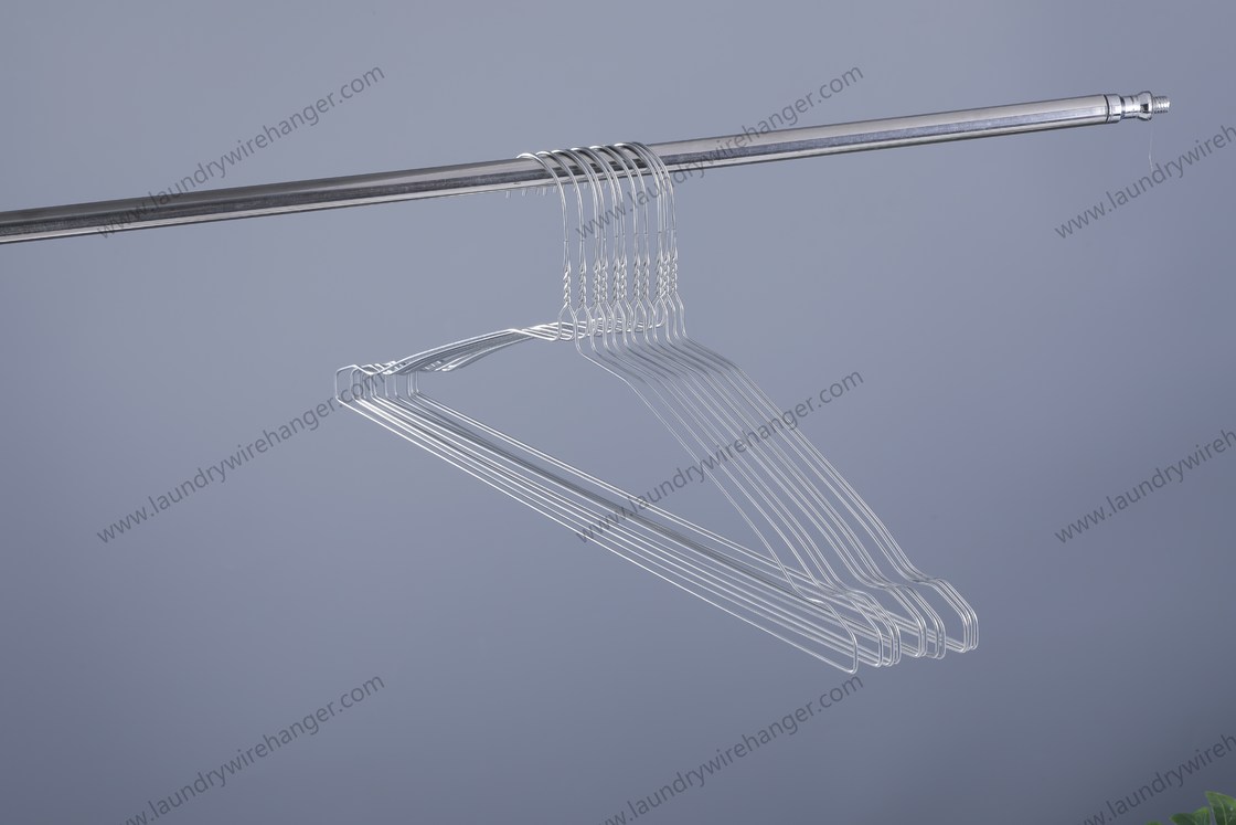 Laundry Factory Galvanized Wire Hangers For Knit / Polo Shirts 500pcs Per Box