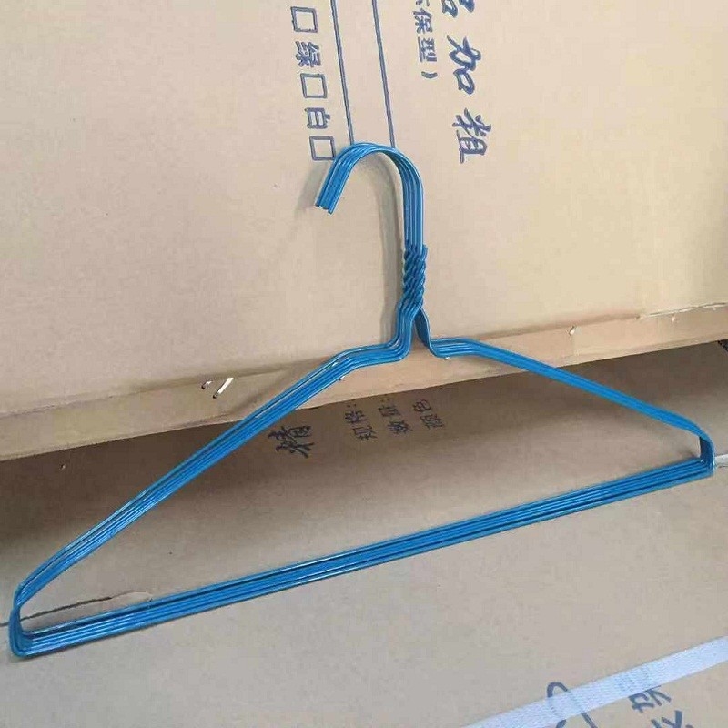 Disposable Blue / White Dry Cleaner Hanger For Cold Weather Cloth Items