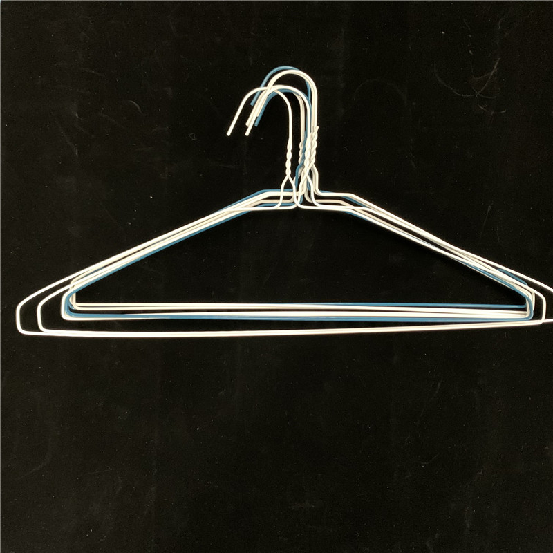 18 Inch 2.5mm Steel Wire  Laundry Wire Hanger Disposable For Dry Cleaner