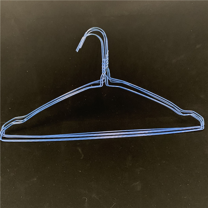 Stretched Custom Wire Hanger , 1.9mm Powder Coated Laundry Shirt Hanger