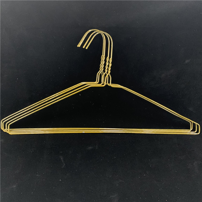 Stretched Clothes Wire Hanger 16 Inch Size 13.5 Gauge Diameter Multi Color
