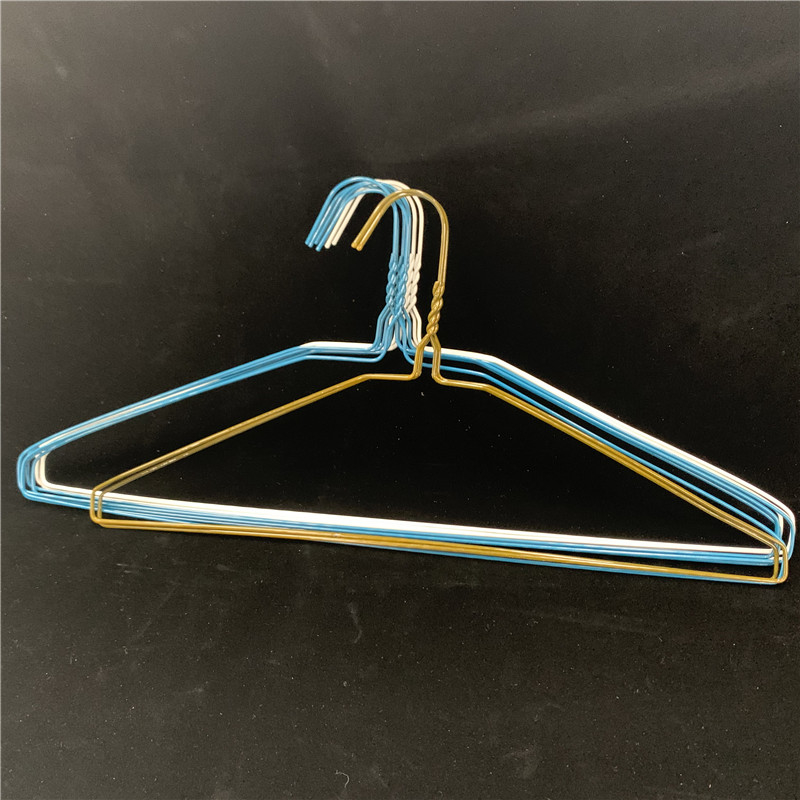 Customizable Clothes Wire Hanger Notched Painting Portable For Dry Cleaner