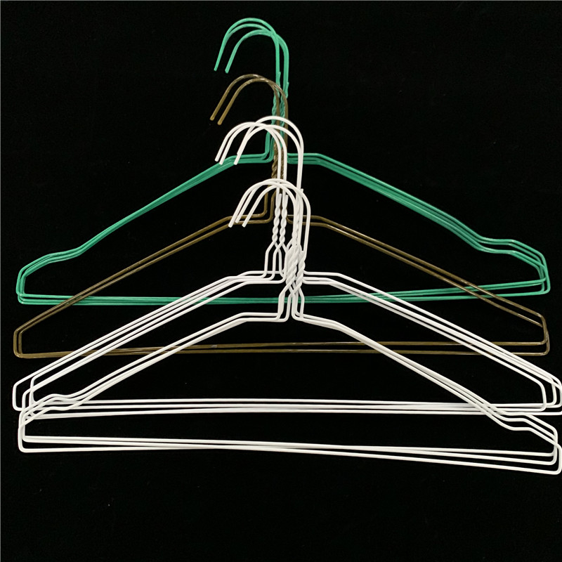 Notched Painting Wire Coat Hangers , Dry Cleaner Cloth Hanger Stainless Steel