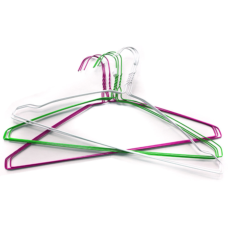Strong Silver Galvanized Metal Steel 16 Inch Wire Clothes Hangers