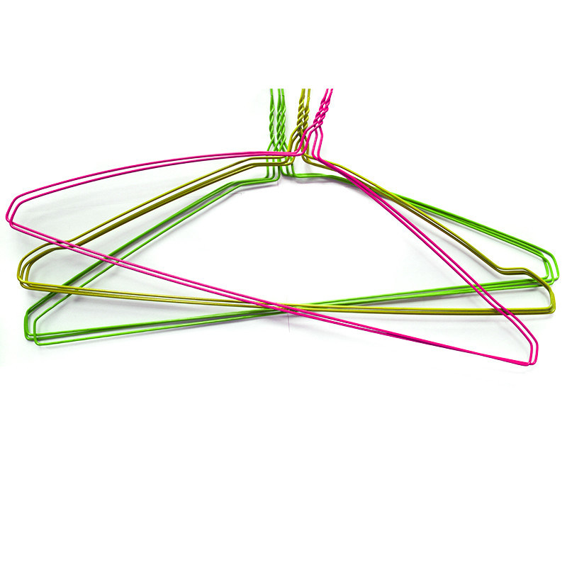 Durable 16 Inch 1.9mm Galvanized Wire Hangers For Dry Cleaner Silver Color